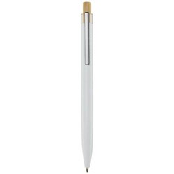 Obrázky: Guličkové pero z recykl. hliníka, biela, MN
