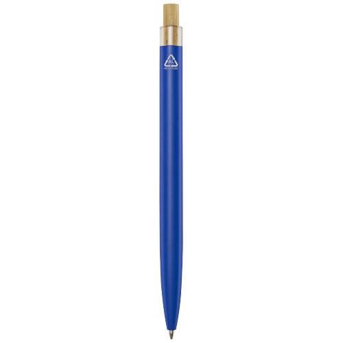 Obrázky: Guličkové pero z recykl. hliníka, modrá, MN, Obrázok 2