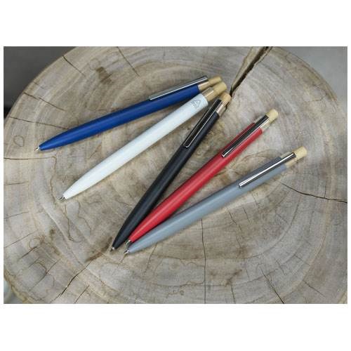 Obrázky: Guličkové pero z recykl. hliníka, modrá, MN, Obrázok 4