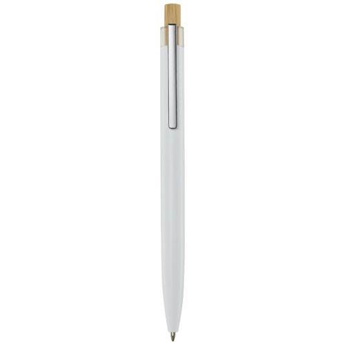 Obrázky: Guličkové pero z recykl. hliníka, biela, ČN