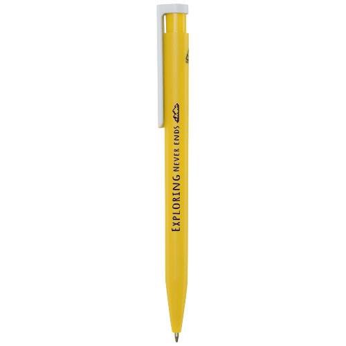 Obrázky: Žlté guličkové pero, biely klip, rec. plast, MN, Obrázok 4