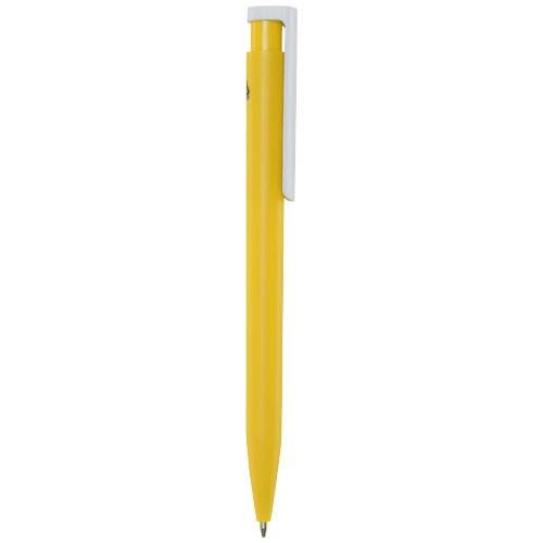 Obrázky: Žlté guličkové pero, biely klip, rec. plast, MN, Obrázok 5