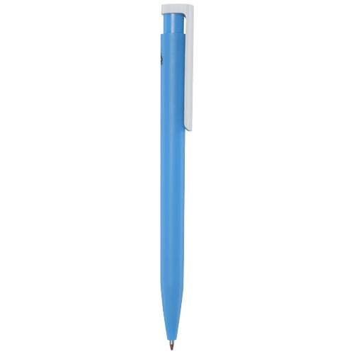 Obrázky: Sv.modré guličkové pero, biely klip, rec. plast,MN, Obrázok 5