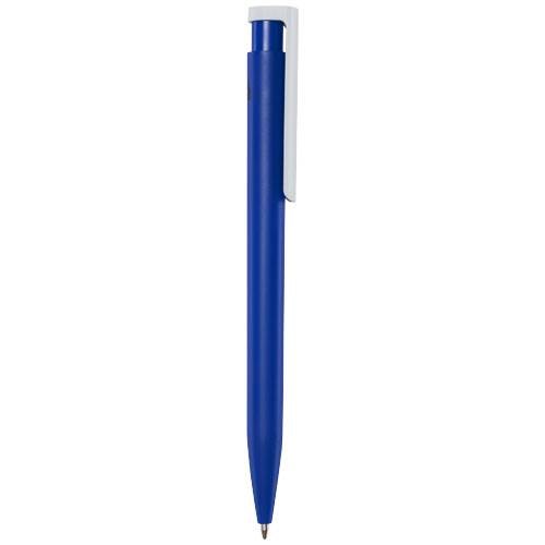 Obrázky: Str. modré guličkové pero,biely klip,rec. plast,MN, Obrázok 4