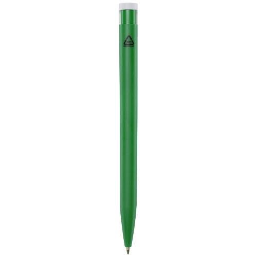 Obrázky: Zelené guličkové pero, biely klip, rec. plast, MN, Obrázok 2