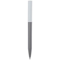 Obrázky: Šedé guličkové pero, biely klip, rec. plast, MN