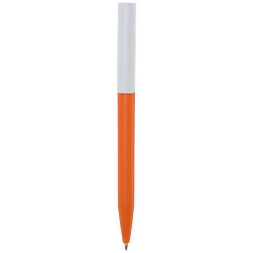 Obrázky: Oranžové guličkové pero, biely klip,rec. plast, ČN