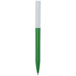 Obrázky: Zelené guličkové pero, biely klip, rec. plast, ČN