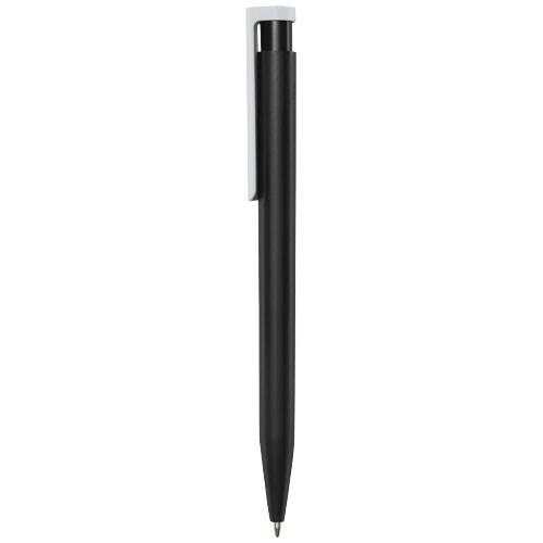 Obrázky: Čierne  guličkové pero, biely klip, rec. plast, ČN, Obrázok 3