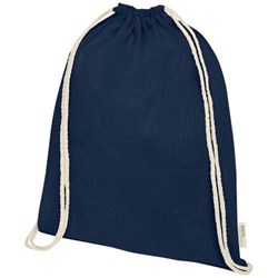 Obrázky: Nám. modrý 100 g/m² ruksak z org.bavlny, cert.GOTS