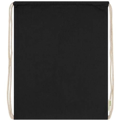 Obrázky: Čierny 100 g/m² ruksak z org. bavlny, cert.GOTS, Obrázok 5