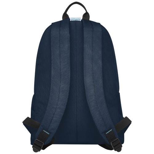 Obrázky: Nám.modrý ruksak z GRS RPET, predné vrecko na zips, Obrázok 2