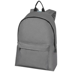 Obrázky: Šedý ruksak z GRS RPET, predné vrecko na zips