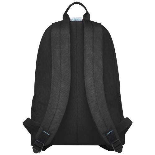 Obrázky: Čierny ruksak z GRS RPET, predné vrecko na zips, Obrázok 2