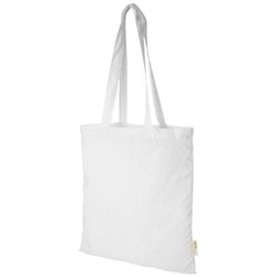 Obrázky: Nákupná taška 140g z bavlny, cert.GOTS, biela