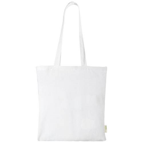 Obrázky: Nákupná taška 140g z bavlny, cert.GOTS, biela, Obrázok 4