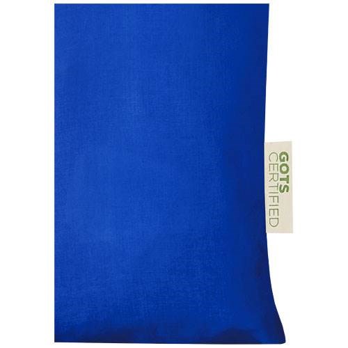 Obrázky: Nákupná taška 140g z bavlny,cert.GOTS,kráľ. modrá, Obrázok 3