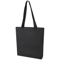 Obrázky: Čierna nákupná taška s vreckom na noteb., podšívka