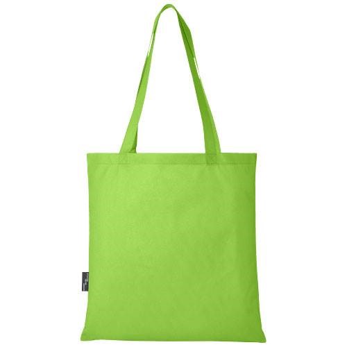Obrázky: Limetková recykl. netkaná bežná nákupná taška, 6 l, Obrázok 2