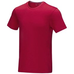 Obrázky: Červené pánske tričko z organ. materiálu, XL