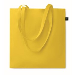 Obrázky: Žltá nákupná taška  fairtrade BA 140g, dlhšie uši