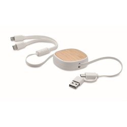 Zobrazit detaily pro Navíjací USB nabíjací kábel 2v1 Obrázky: Navíjací USB nabíjací kábel 2v1