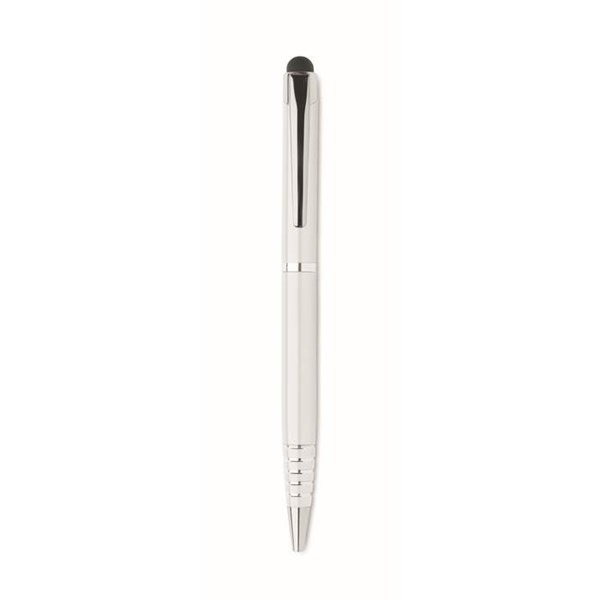 Obrázky: Biele otočné guličkové pero so stylusom, MN, Obrázok 2