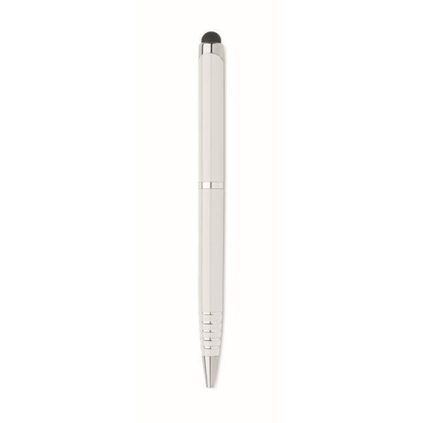 Obrázky: Biele otočné guličkové pero so stylusom, MN, Obrázok 4