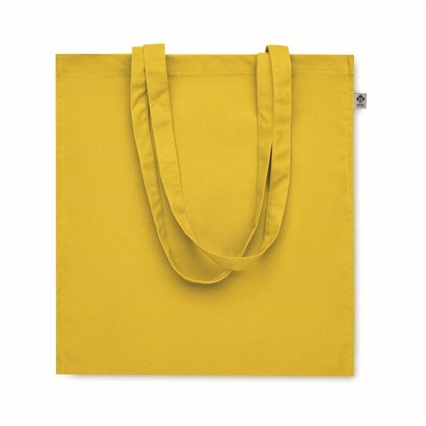 Obrázky: žltá nákupná taška 220g, bio BA, dl. rukväte, Obrázok 2