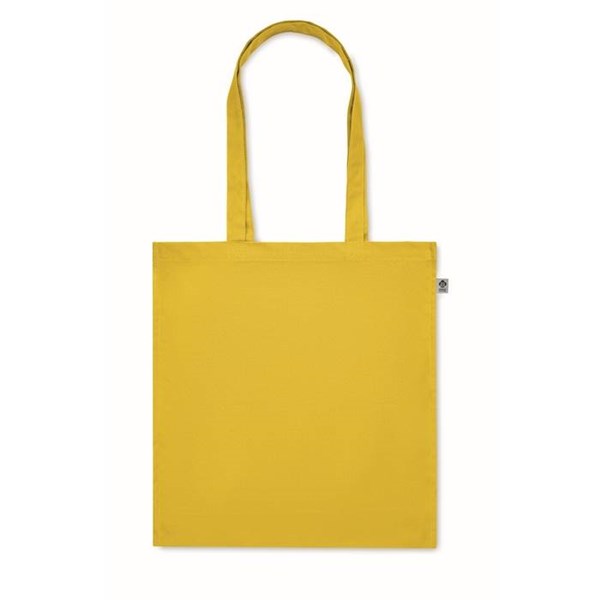 Obrázky: žltá nákupná taška 220g, bio BA, dl. rukväte, Obrázok 4