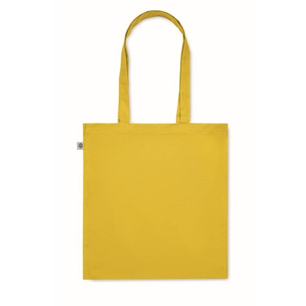 Obrázky: žltá nákupná taška 220g, bio BA, dl. rukväte, Obrázok 5