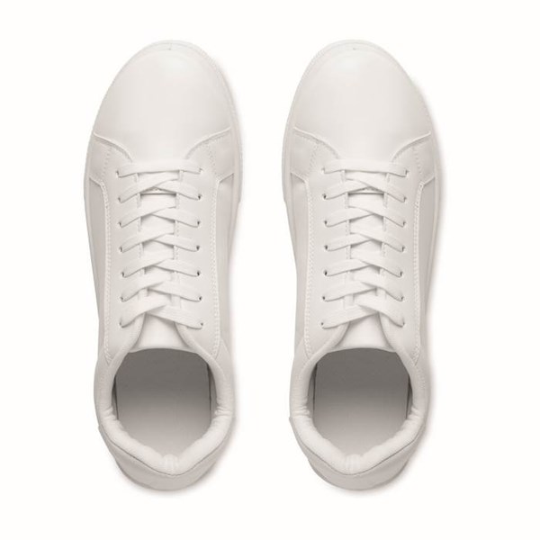 Obrázky: Biele ľahké tenisky z PU - veľkosť 46, Obrázok 9
