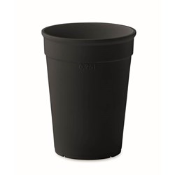 Zobrazit detaily pro Opak. použiteľný kelímok 300 ml z rec. PP, čierny Obrázky: Opak. použiteľný kelímok 300 ml z rec. PP, čierny