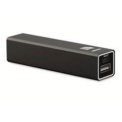Zobrazit detaily pro Čierna hliníková power banka 2600 mAh Obrázky: Čierna hliníková power banka 2600 mAh