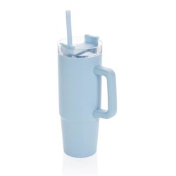 Zobrazit detaily pro Sv.modrý termohrnček s uchom Tana 900ml,rec. plast Obrázky: Sv.modrý termohrnček s uchom Tana 900ml,rec. plast