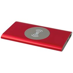 Zobrazit detaily pro Červená bezdrôtová powerbanka 4000mAh, rec. hliník Obrázky: Červená bezdrôtová powerbanka 4000mAh, rec. hliník