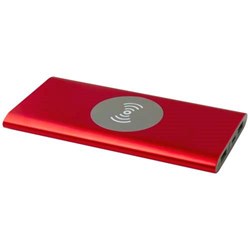 Zobrazit detaily pro Červená bezdrôtová powerbanka 8000mAh, rec. hliník Obrázky: Červená bezdrôtová powerbanka 8000mAh, rec. hliník