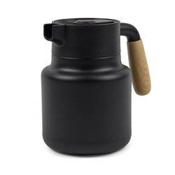 Zobrazit detaily pro Termo džbán 1,2L recykl. nerez, PP rukoväť ,čierna Obrázky: Termo džbán 1,2L recykl. nerez, PP rukoväť ,čierna