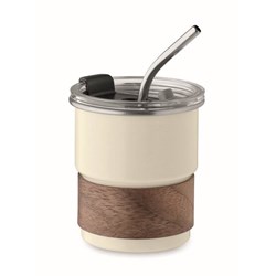 Zobrazit detaily pro Jednostenný pohárik 260 ml z rec.nerezu, béžový Obrázky: Jednostenný pohárik 260 ml z rec.nerezu, béžový