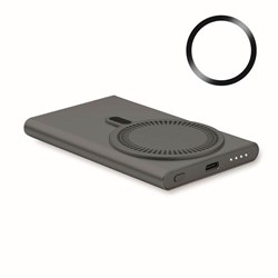 Zobrazit detaily pro Powerbanka 5000 mAh s bezdr.magnet.nab.,titánová Obrázky: Powerbanka 5000 mAh s bezdr.magnet.nab.,titánová