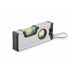 Zobrazit detaily pro Mini magnet.hliník.striebor. vodováha s karabínou Obrázky: Mini magnet.hliník.striebor. vodováha s karabínou
