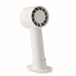 Zobrazit detaily pro Malý prenosný ventilátor 2000 mAh, biely Obrázky: Malý prenosný ventilátor 2000 mAh, biely