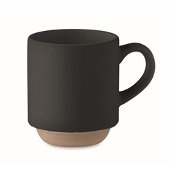 Zobrazit detaily pro Keramický stohovateľný hrnček s uchom 170ml,čierny Obrázky: Keramický stohovateľný hrnček s uchom 170ml,čierny