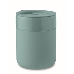 Zobrazit detaily pro Keram. pohárik 330 ml s odním. návlekom,petrolej. Obrázky: Keram. pohárik 330 ml s odním. návlekom,petrolej.