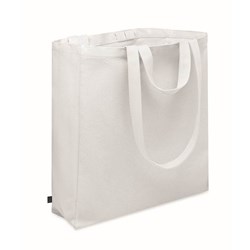 Zobrazit detaily pro Nákupná/plážová taška z rec. polyBA 380g/m2, biela Obrázky: Nákupná/plážová taška z rec. polyBA 380g/m2, biela