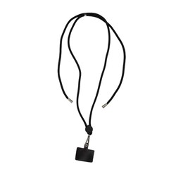 Zobrazit detaily pro Čierna šnúrka/lanyard s držiakom na telefón Obrázky: Čierna šnúrka/lanyard s držiakom na telefón