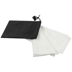 Zobrazit detaily pro RPET šport.uterák 30×80cm v netk. obale, biela Obrázky: RPET šport.uterák 30×80cm v netk. obale, biela