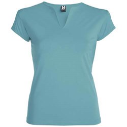 Zobrazit detaily pro Dymovo-modré dámske tričko Belice 200, XL Obrázky: Dymovo-modré dámske tričko Belice 200, XL