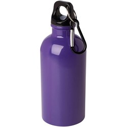 Zobrazit detaily pro Nerezová  fľaša 400ml s karabínou, fialová Obrázky: Nerezová  fľaša 400ml s karabínou, fialová