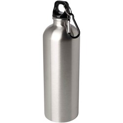 Zobrazit detaily pro Nerezová  fľaša 750ml s karabínou, strieborná Obrázky: Nerezová  fľaša 750ml s karabínou, strieborná